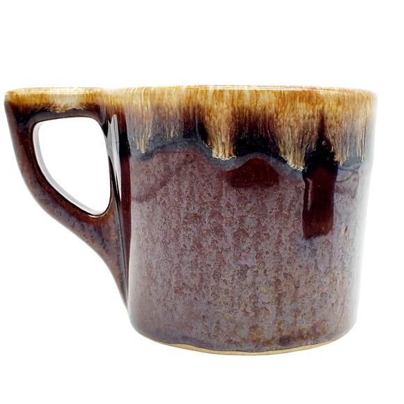 2 Western Stoneware Mug Farmers Mutual Insurance Iowa Brown Drip Glaze Coffee - Picture 7 of 11
